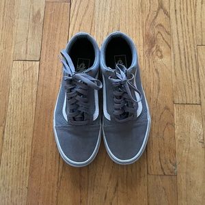 Grey old skool vans